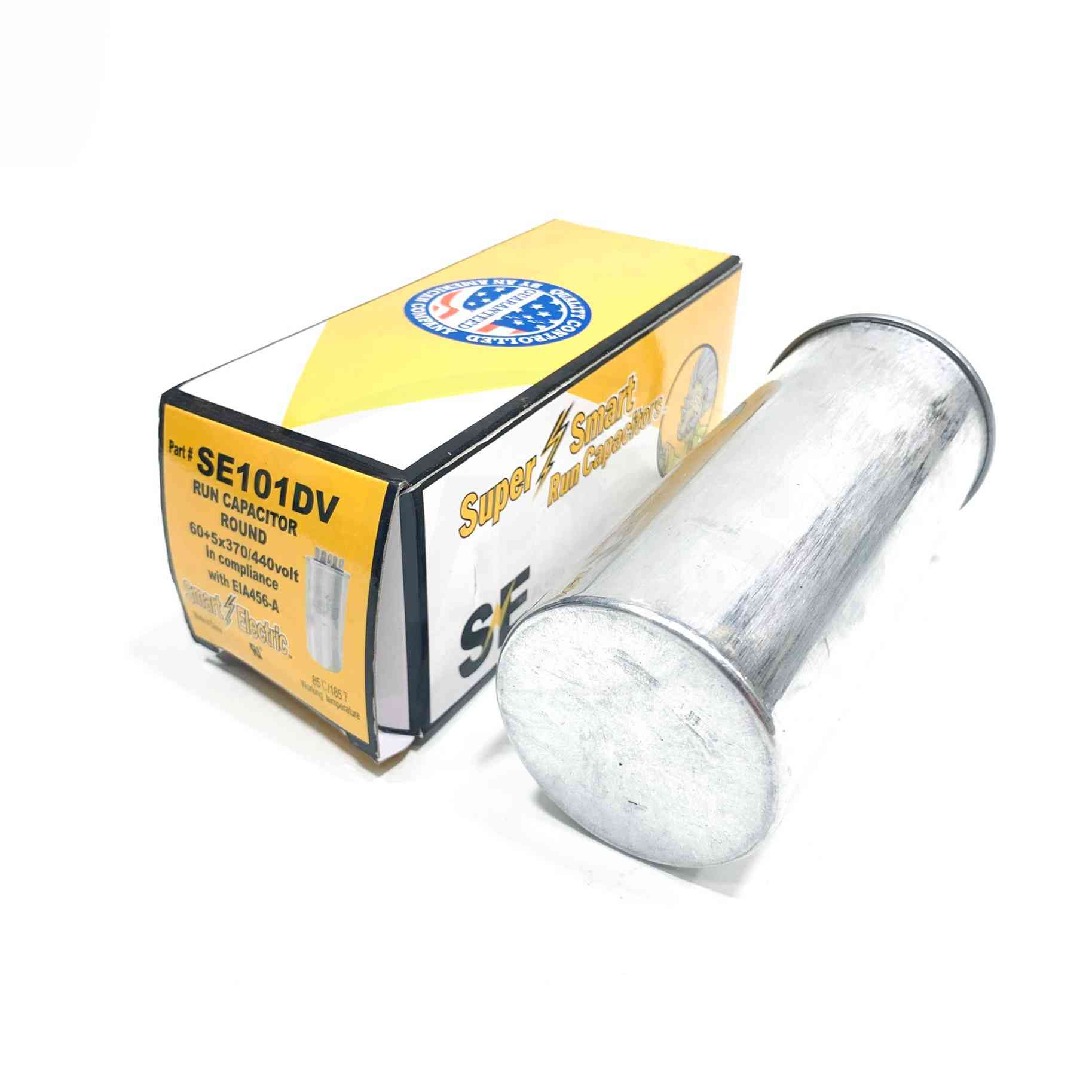 SE101DV Smart Electric Run Capacitor Round, 60+5x370/440volt - 0