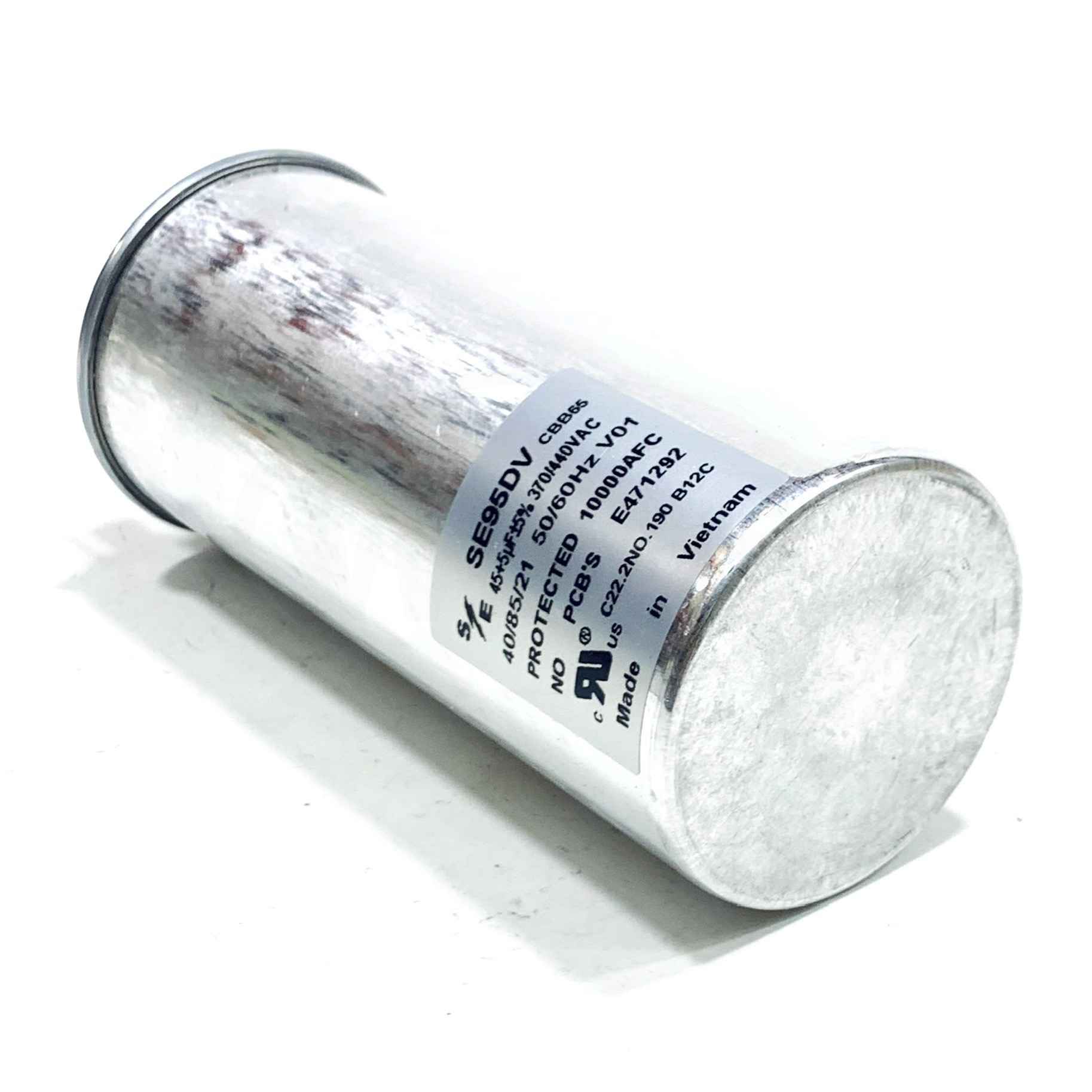 SE95DV Smart Electric Run Capacitor, Round, 45+5x370/440 Volt