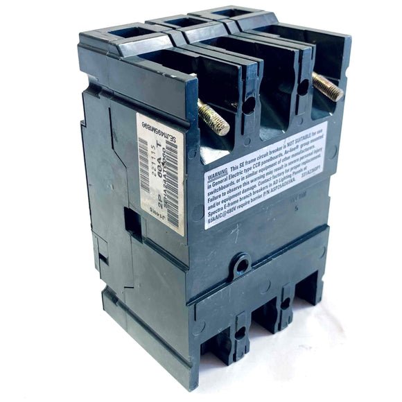 SEHA24AT0060 General Electric Hi-Break Circuit Breaker, 2-Pole, 60 Amp, 480V AC