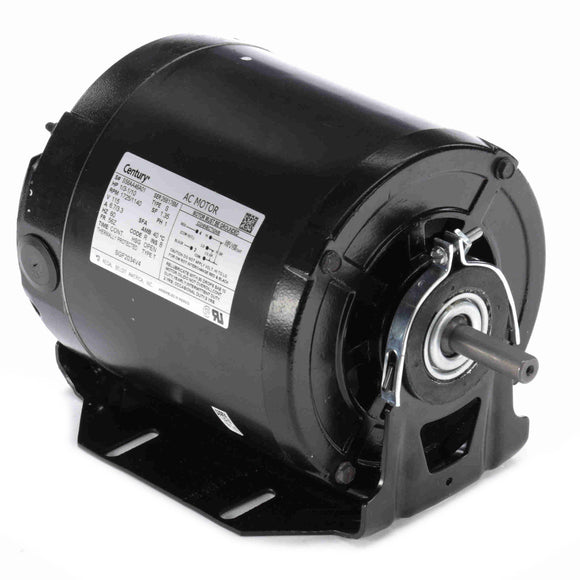 SGF2034V4 Century 1/3-1/10HP Belt Drive Electric Motor, 1725/1140RPM