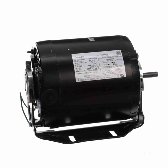 SGF2054AV2 Century 1/2-1/6HP Fan & Blower HVAC/R Electric Motor, 1800RPM