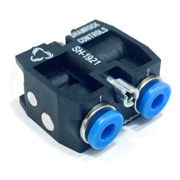 SH-1921 Shamrock Solenoid Valve 3 Way Passing, 5/32" Push-in Fittings
