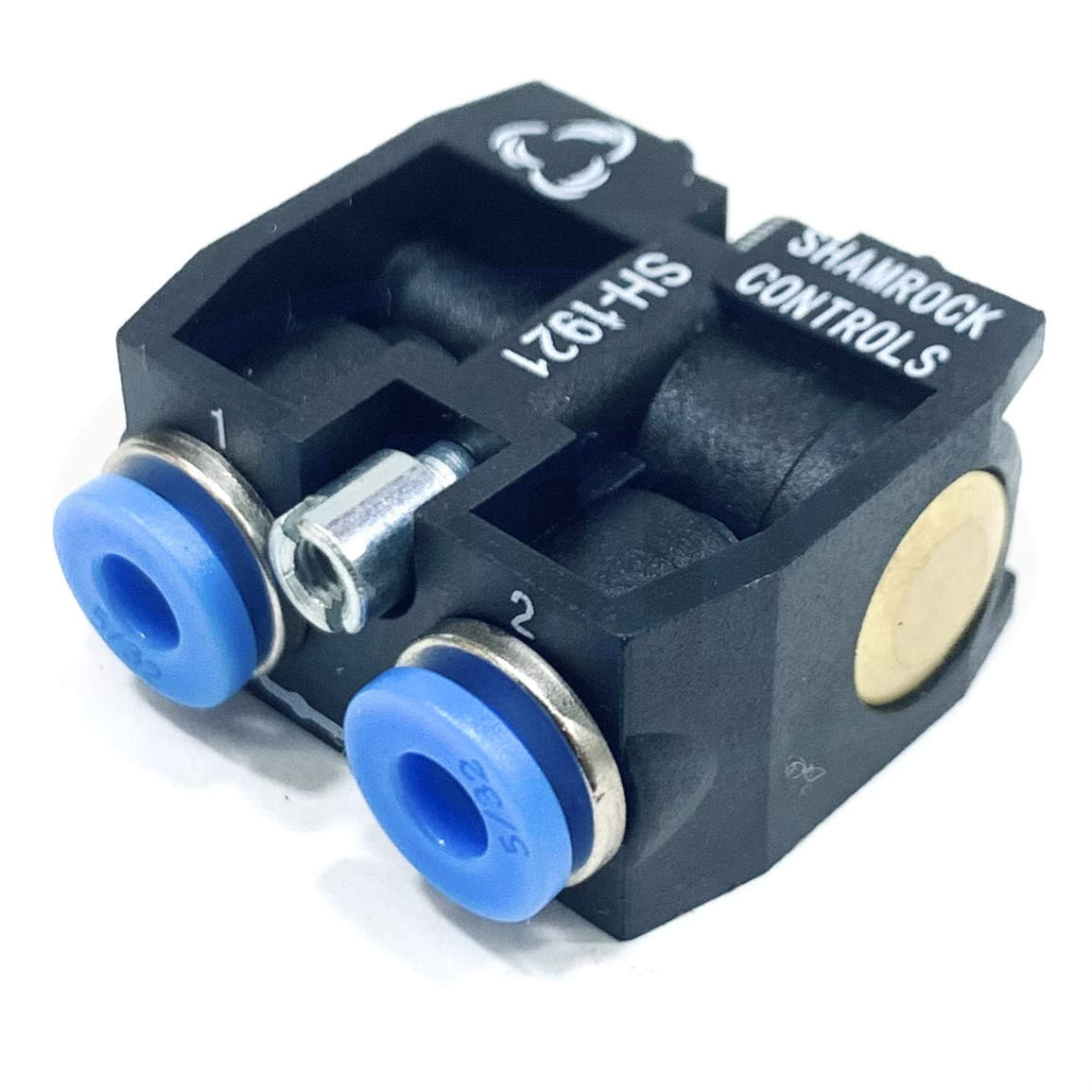SH-1921 Shamrock Solenoid Valve 3 Way Passing, 5/32" Push-in Fittings