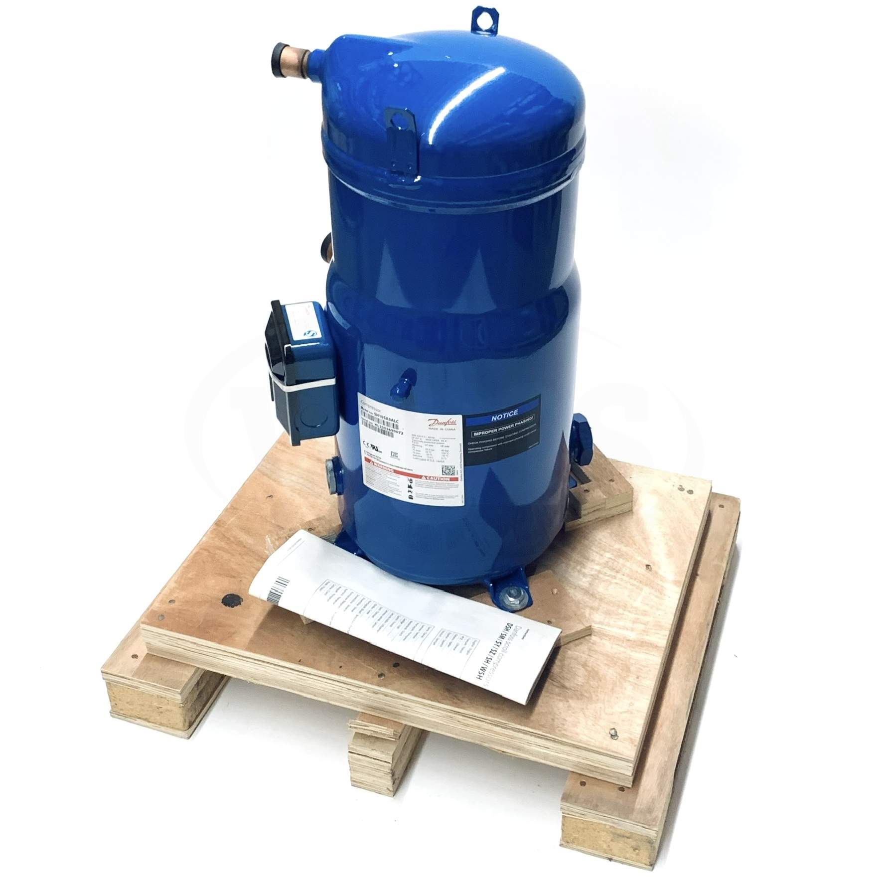 SH105A3ALC Danfoss Scroll Compressor  105,543 Btu, 3Ph, 60Hz, 13.6L - 0