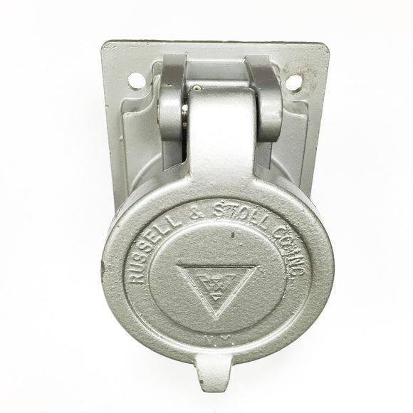 SKR12G Russellstoll Feedrail Receptacle, 20 Amp, 600 VAC