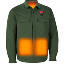 M103E-21M Milwaukee M12 Heated Shirt Jacket Kit, Green, Medium