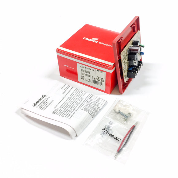 SM-1224-R Cooper Wheelock Sync Module, Red