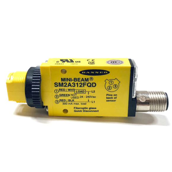 SM2A312FQD Banner Engineering Mini-Beam Photoelectric Sensor