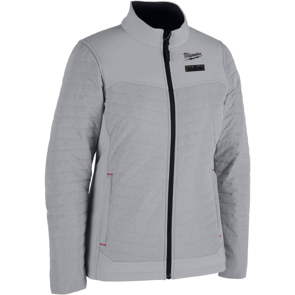F102G-21S Milwaukee M12 Women's Heated AXIS Jacket, Gray, Small