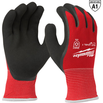 48-22-8911 Milwaukee Cut Level 1 Winter Insulated Dipped Gloves, Medium