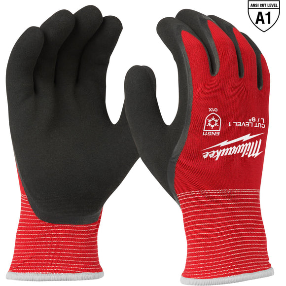 48-22-8911 Milwaukee Cut Level 1 Winter Insulated Dipped Gloves, Medium