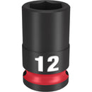 49-66-6136 MilwaukeSHOCKWAVE Impact Duty  3/8"Drive 12MM Standard 6 Point Socket