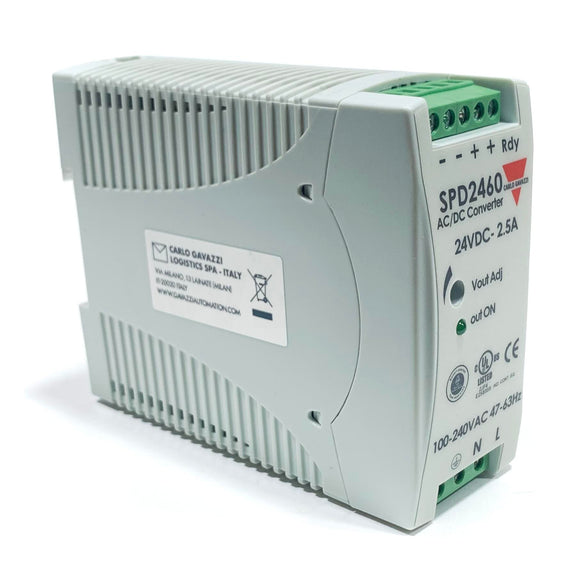 SPD24601 Carlo Gavazzi Switching Power Supply 24VDC 2.5A 90/265VAC
