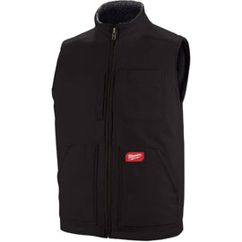 801B-L Milwaukee Heavy Duty Sherpa Lined Vest, Black, Large