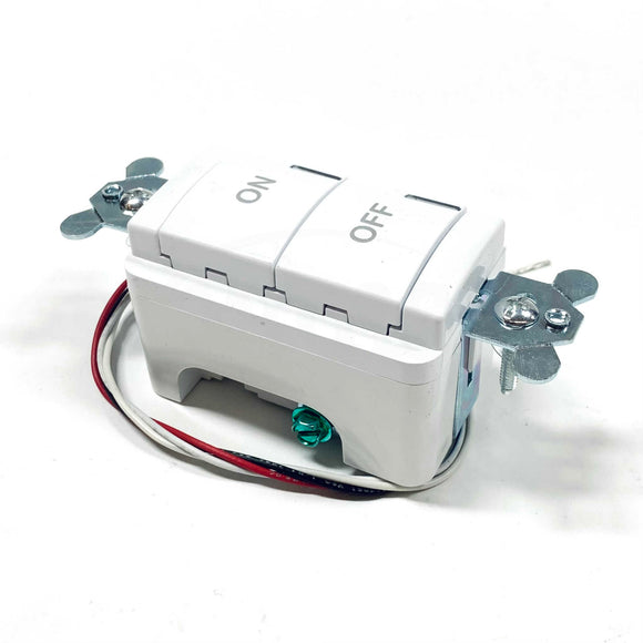 sPODM SA WH Acuity Controls Low Voltage Pushbutton Switchpod, 12-24V, White