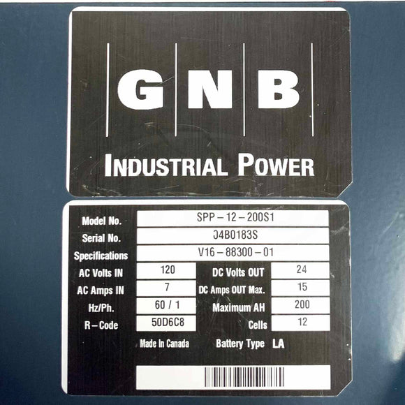 SPP-12-200S1 GNB Industrial Power Charger