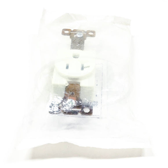 SR20W Select Spec Single Receptacle, White
