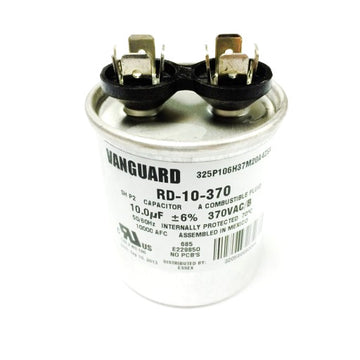 RD-10-370 Vanguard Run Capacitor, 370 Vac, 10 ?F
