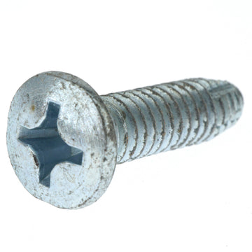 61518 Midwest 1/4"-20 x 1" Oval Head Thread-Cutting Sheet Metal Screw