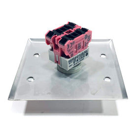 SSI-BP-EP SSI Maintenance Switch Cooper 304SS Plate , ASW2K10-KEY#1 Keyswitch