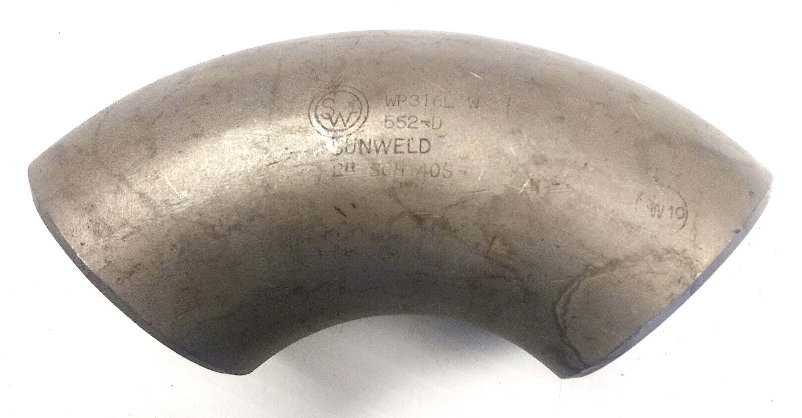 Sunweld 316 SS 2" 90° Elbow Schedule S/40S - 0