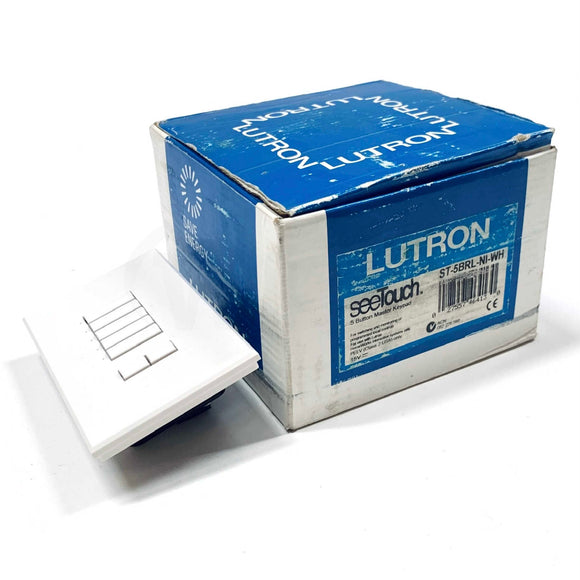 ST-5BRL-NI-WH Lutron seeTouch 5-Button Master Keypad