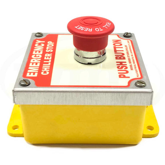 ST120SLCHILLER Pilla Push/Pull Red Mushroom Operator Button