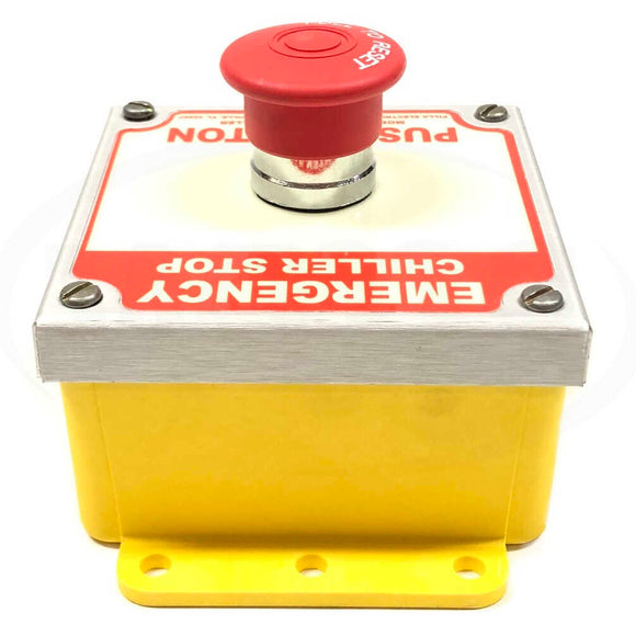 ST120SLCHILLER Pilla Push/Pull Red Mushroom Operator Button