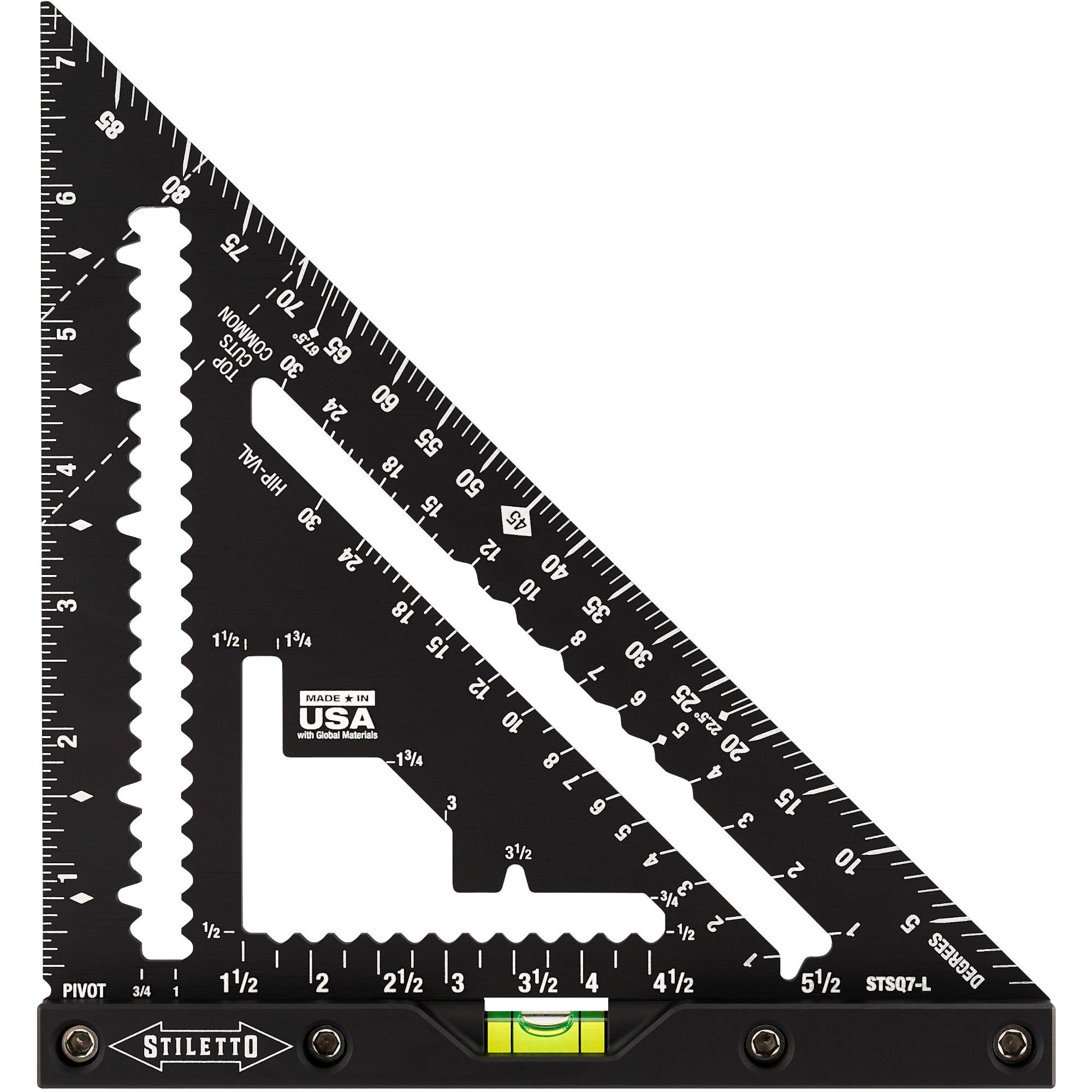 STSQ7-L Stiletto 7" Carpenter Square with Level