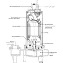 SWFD200M5-20 Ashland 2HP Sewage Pump, 208VAC Single Phase-1