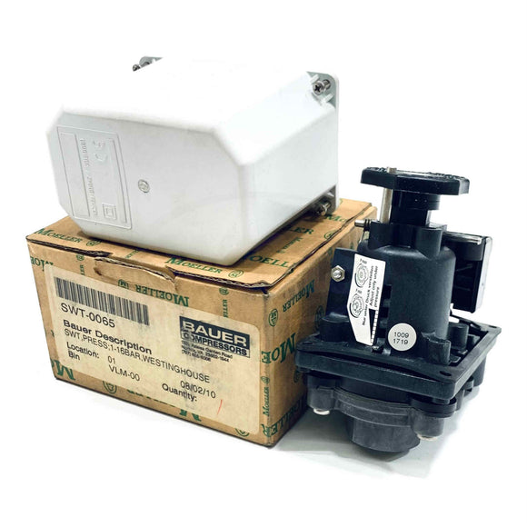 SWT-0065 Bauer Pressure Switch 1-16 Bar, IP65,  230V AC, 15A