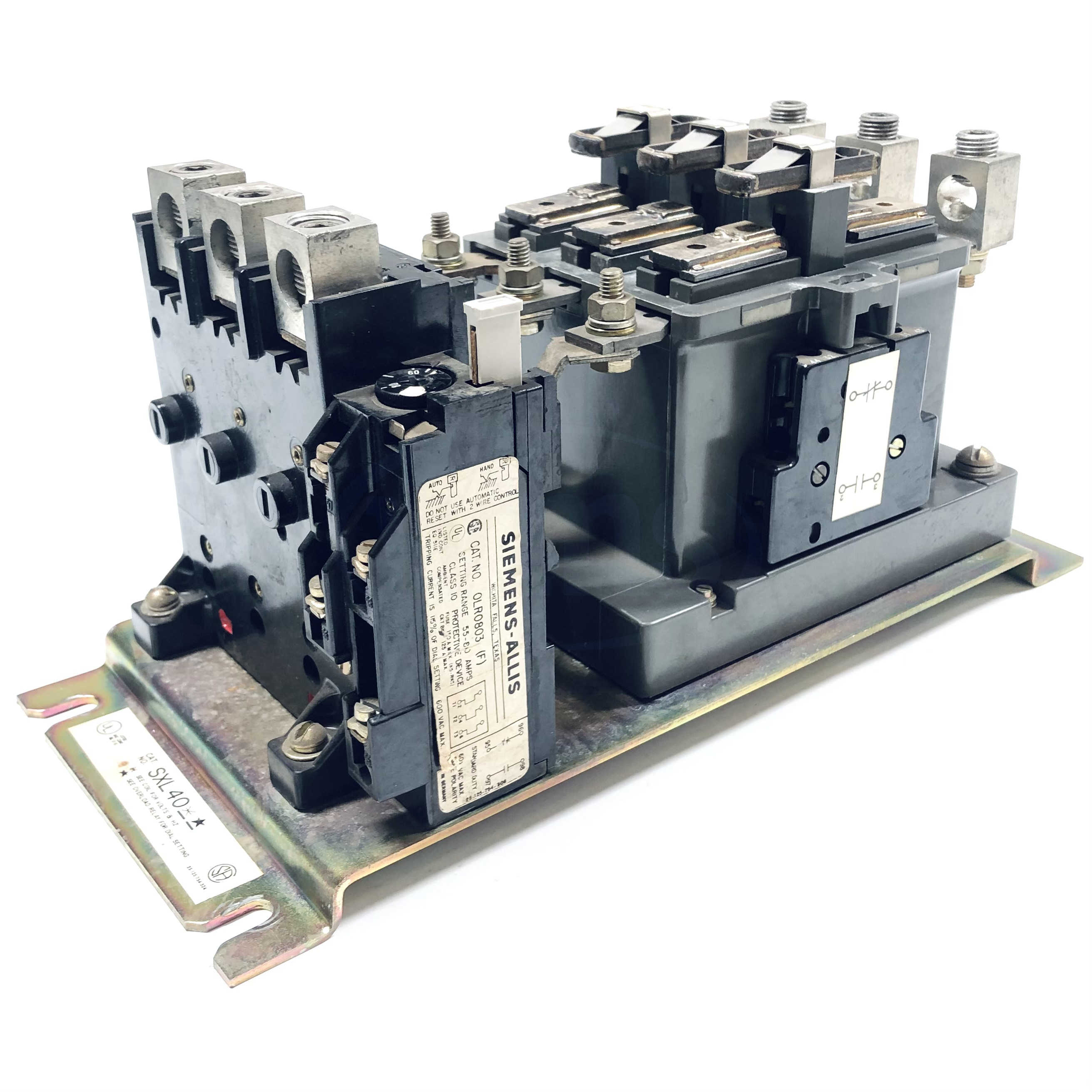 SXL40 Siemens Contactor 30HP, 120 Volt Coil, 60Hz