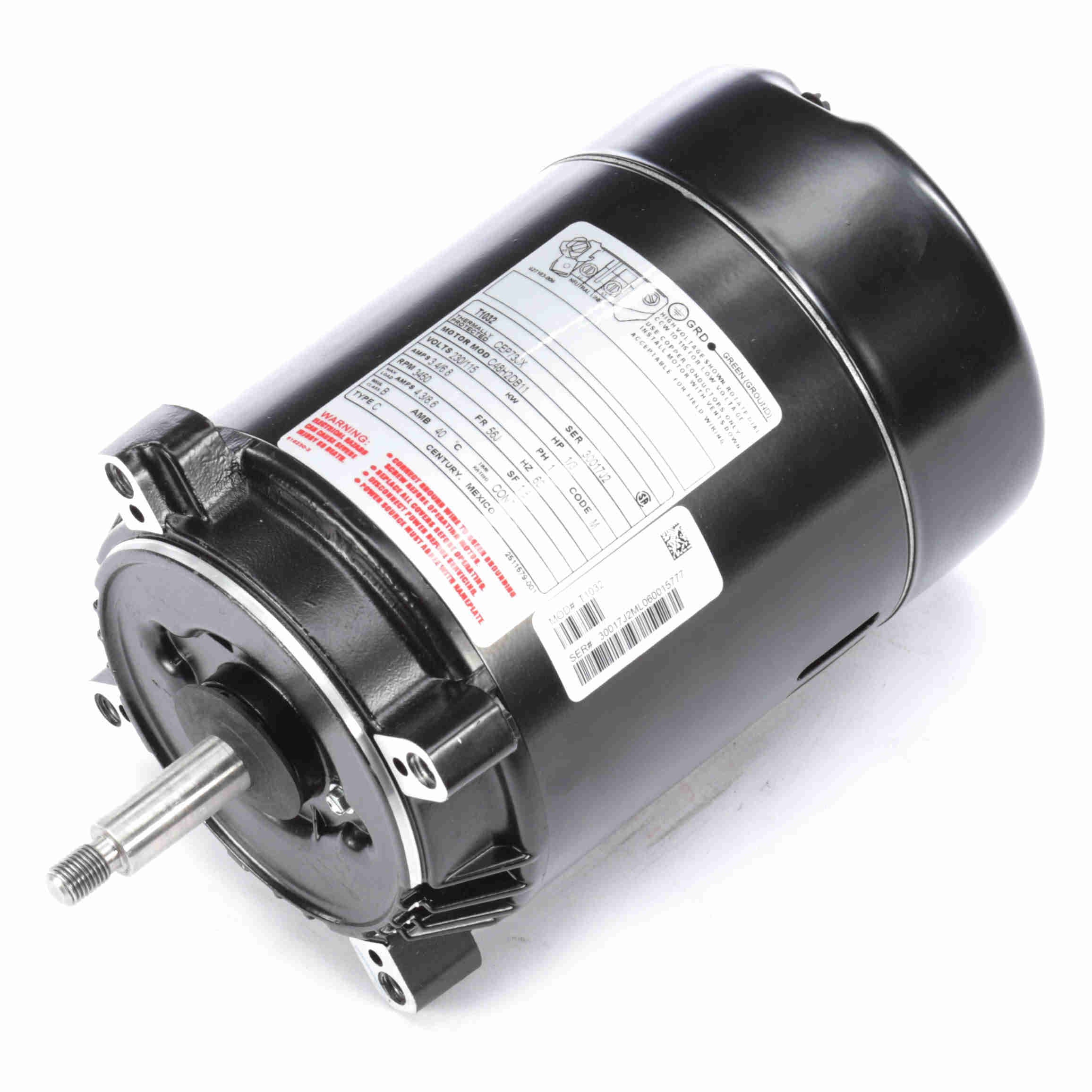 T1032 Century 1/3HP Jet Pump Electric Motor, 3450RPM