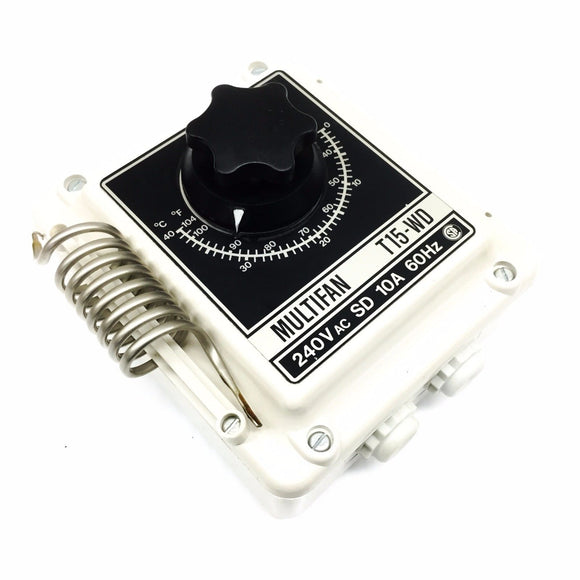 T15-WD MULTIFAN Thermostat, 32 Deg to 105 Deg F