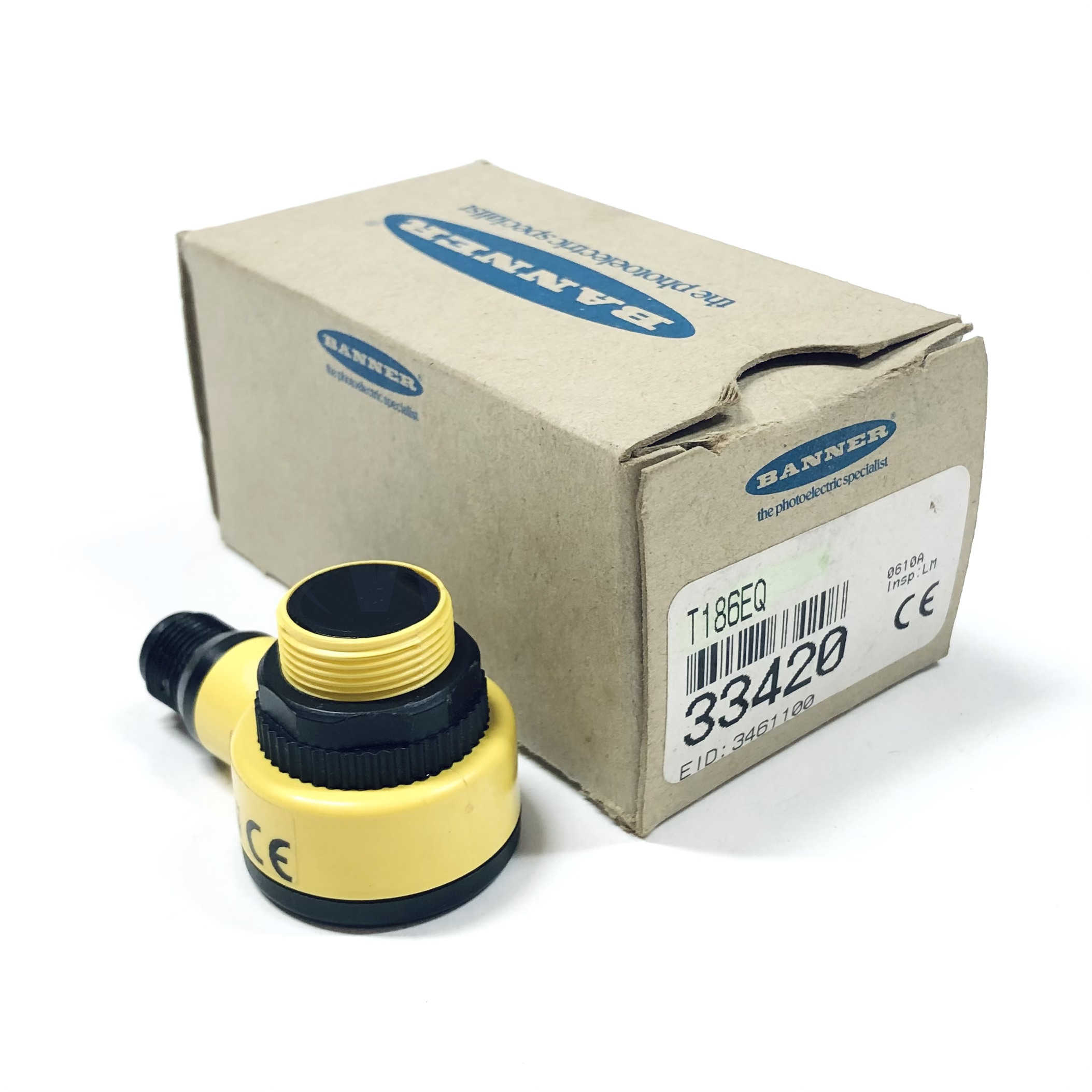 T186EQ Banner Engineering Photoelectric Sensor, 10/30VDC