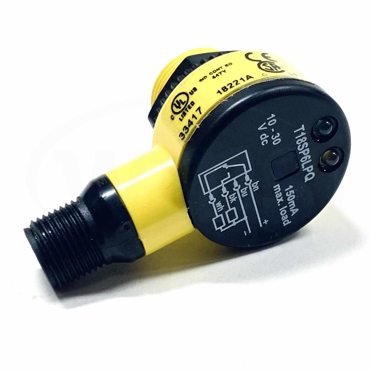 T18SP6LPQ Banner Engineering Barrel-Mount Sensor, 10-30V dc