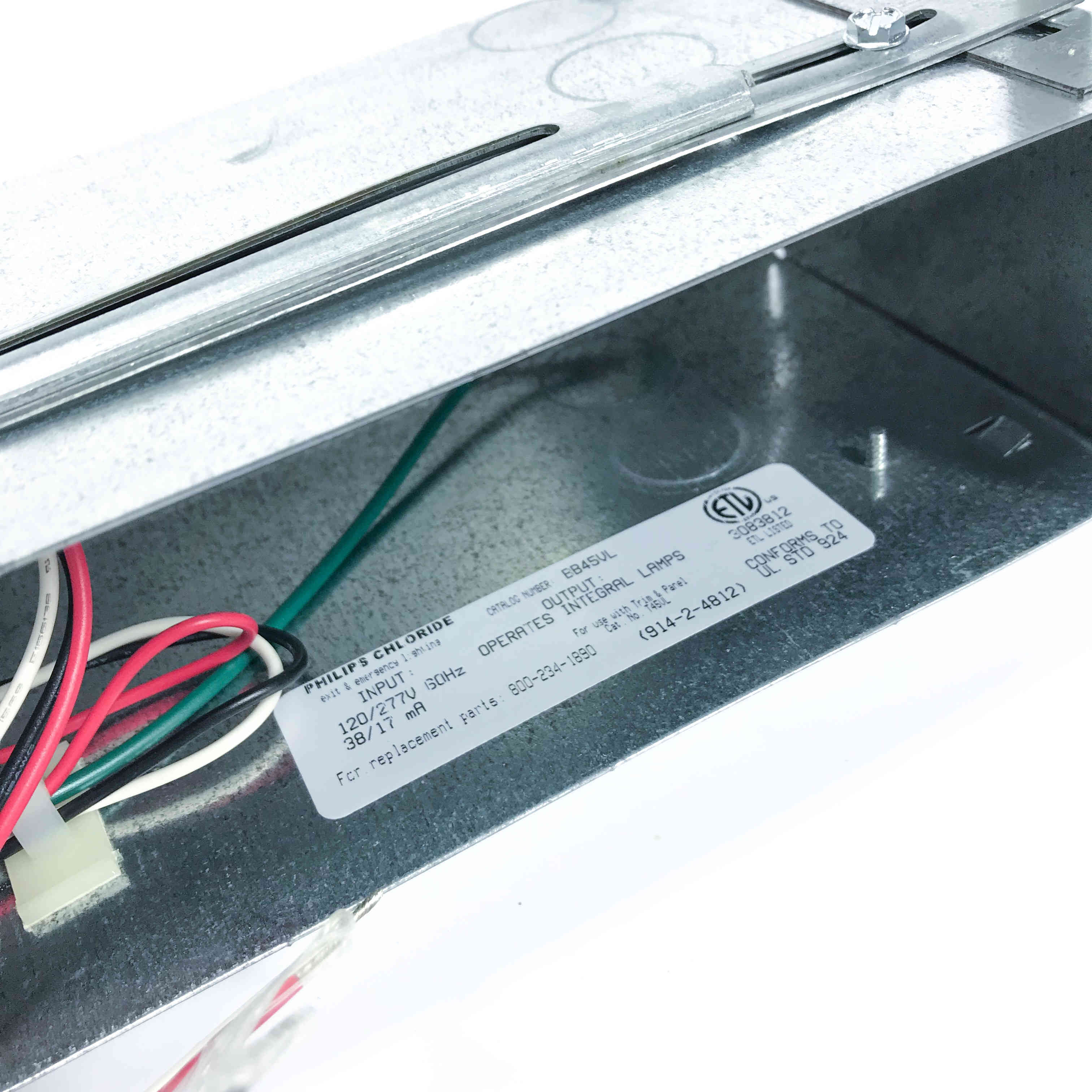 T45VL1RMAD Philips LED Exit Sign, Red