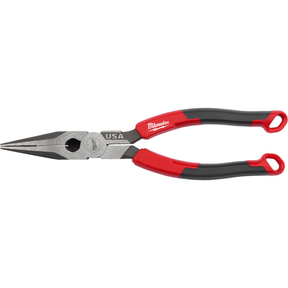 MT555 Milwaukee 8" Long Nose Comfort Grip Pliers