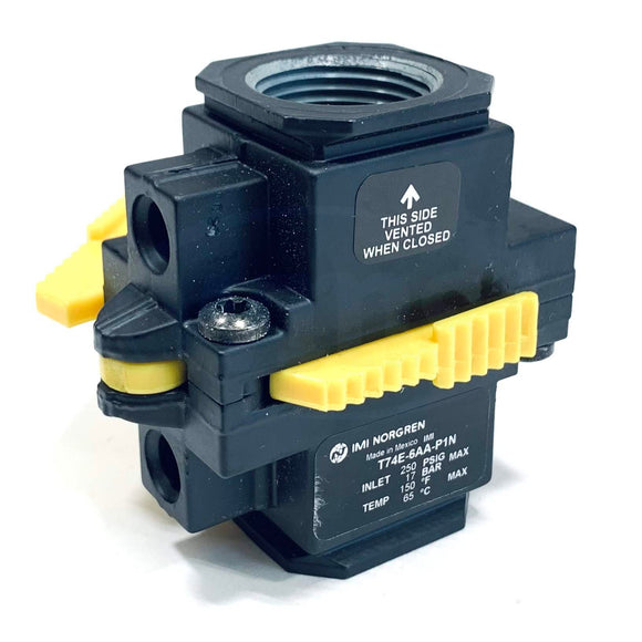 T74E-6AA-P1N Norgren Lock-Out Air Valve Slide Actuator 2 Position 3/4" Inlet
