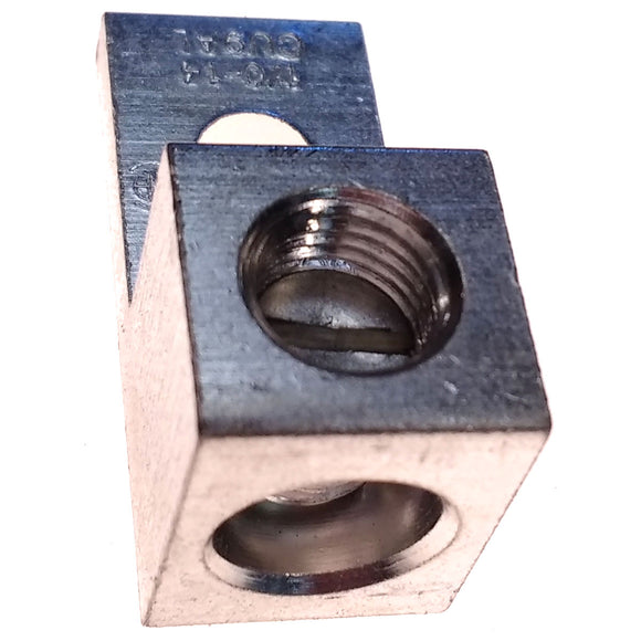 TA-0 #1/0 Aluminum Terminal, 1/4" Eye