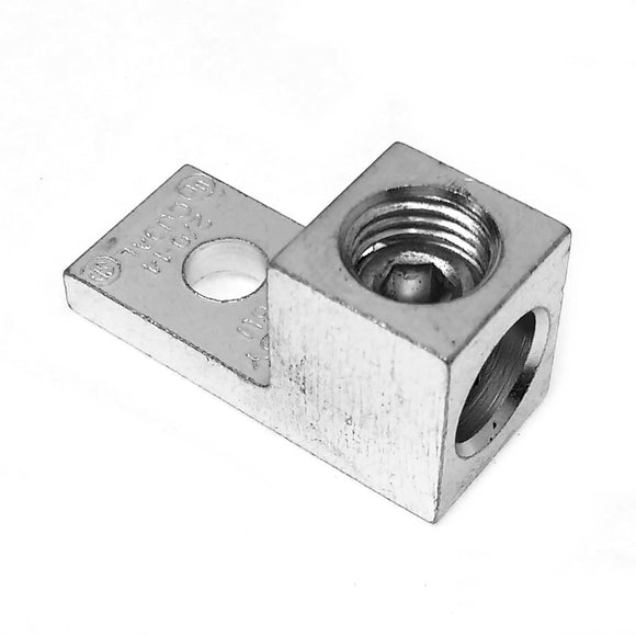 TA-2/0 Aluminum Universal Terminal Lug, 1/4" Eye