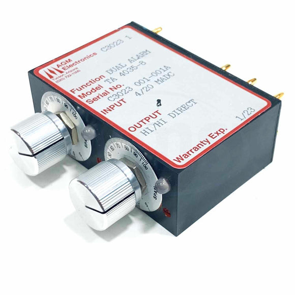 TA4035-8 AGM Electronics Dual Alarm, 4/20MADC