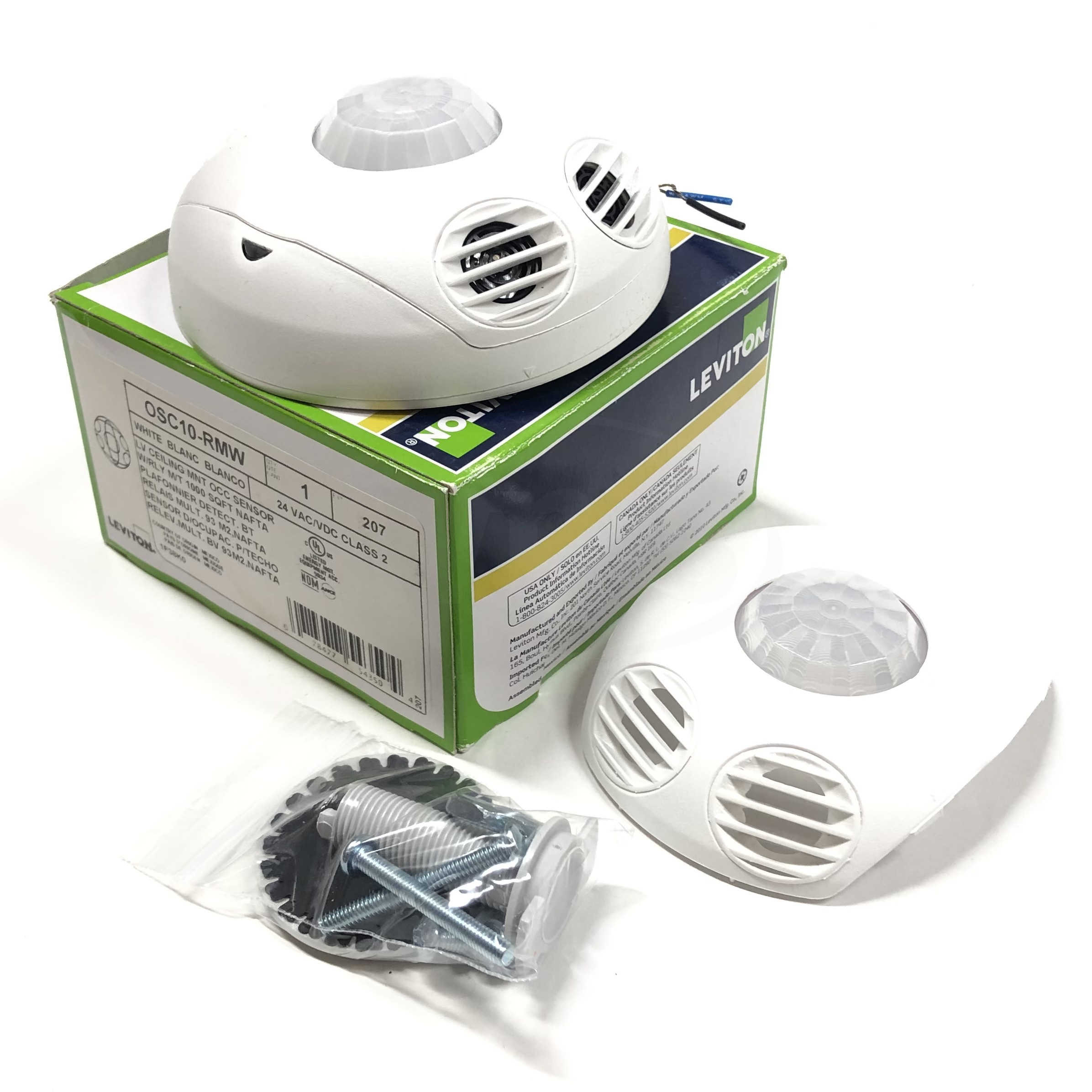 OSC10-RMW Leviton Low Voltage Ceiling Mount Occupancy Sensor 24 VAC/VD ...