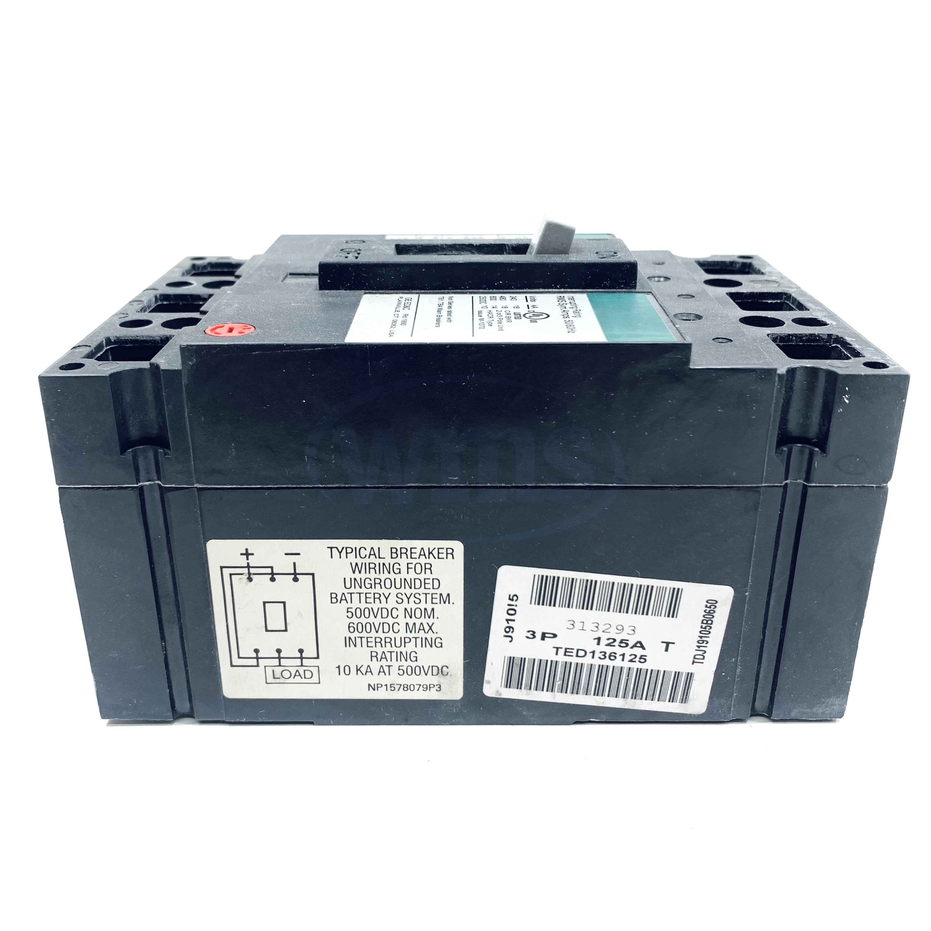 TED136125 GE Industrial Circuit Breaker, 125Amp, 600VAC, 3-Pole