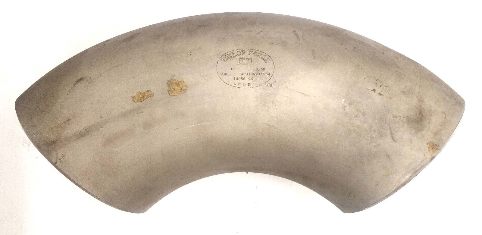 6" Taylor Forge 316 Stainless Steel 90° Elbow Schedule S/40