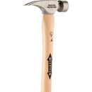 14oz Titanium Milled/Curved 18" Hickory Handle Hammer-4