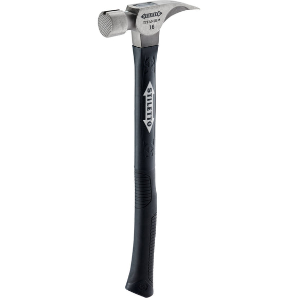TI16MC-F Stiletto 16oz Milled/Curved Fiberglass Handle Hammer
