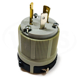 AH6202 Arrow Hart Locking Plug, 20A, 125V, 2-Pole, 3-Wire GRD, Nema: L5-20