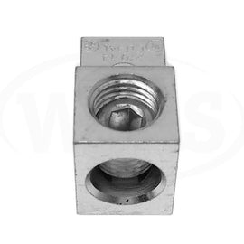 TA-2/0 Aluminum Universal Terminal Lug, 1/4" Eye