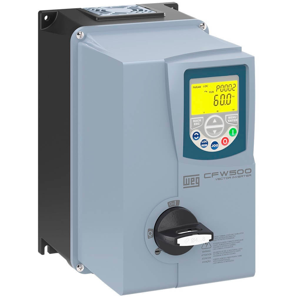 CFW500A16P0T2DB66DSG2 WEG 5HP Variable Speed Drive, 200-240VAC 3 Phase ...